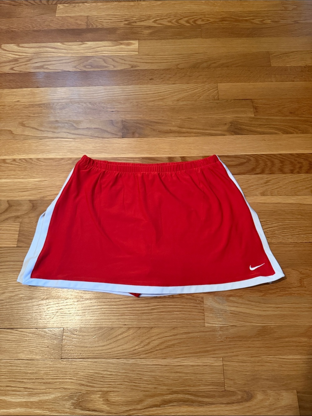 Nike Red Women's Athletic Skort with White Trim
